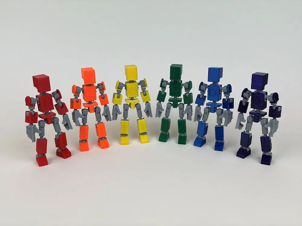 Articulated robot fidget toy close up detail novelty desk gift UK