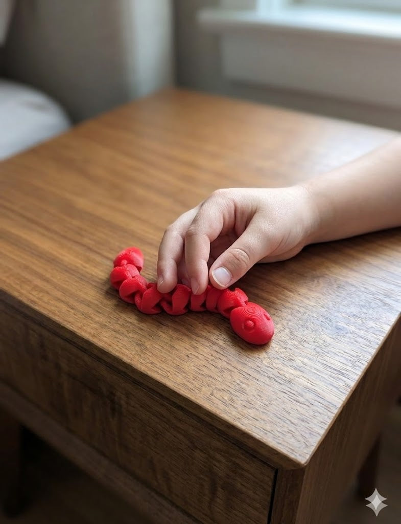 FlexiWiggles articulated snake fidget toy desk toy gift UK
