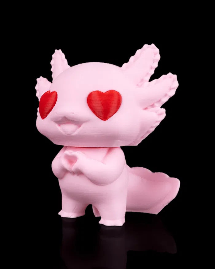 Axolotl keychain close up detail novelty keyring UK