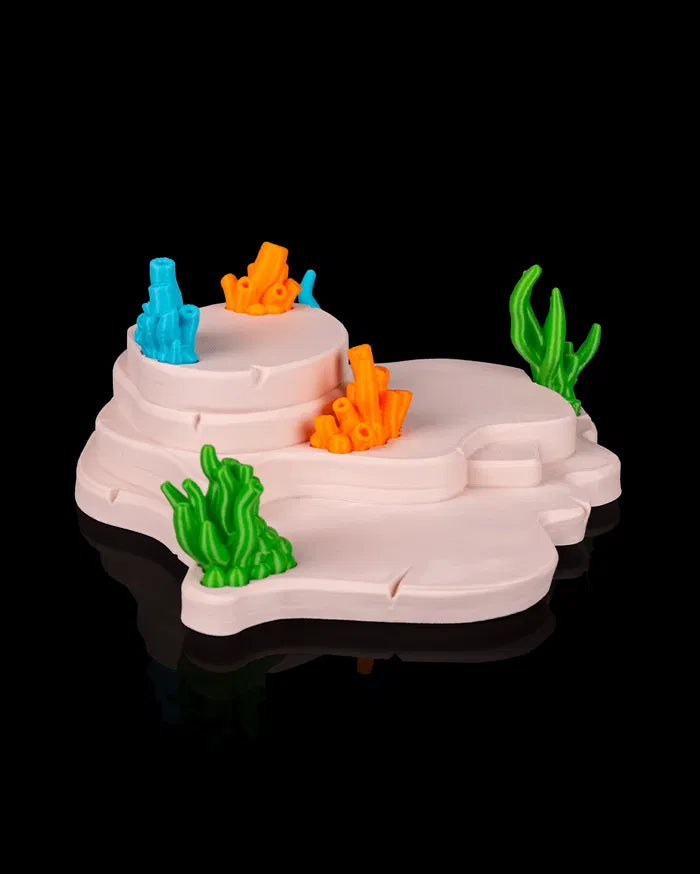 Axolotl figure display stand reef base close up UK
