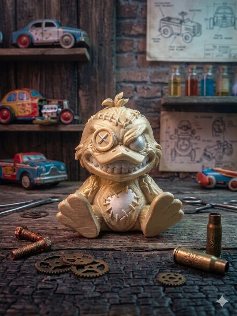 Snarlz angry duck novelty figurine desk toy gift UK