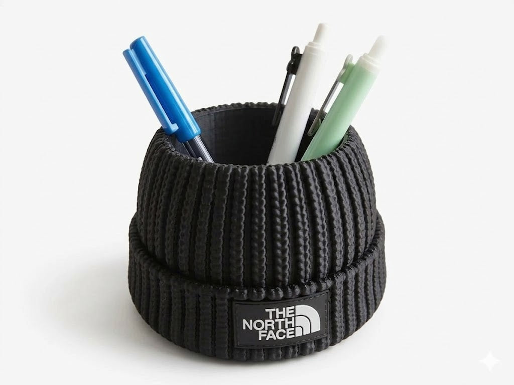 Beanie hat desk organiser novelty pen stationery holder UK