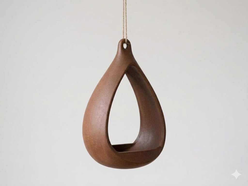 AeroNest hanging feeder close-up – garden bird feeding station by 3DESIGN