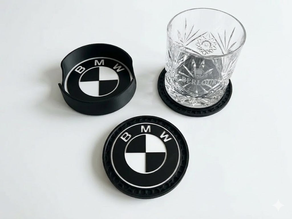 Bimmer coaster set novelty car gift home accessory UK