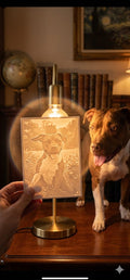 LightReveal personalised lithophane portrait 6x4 custom photo gift UK