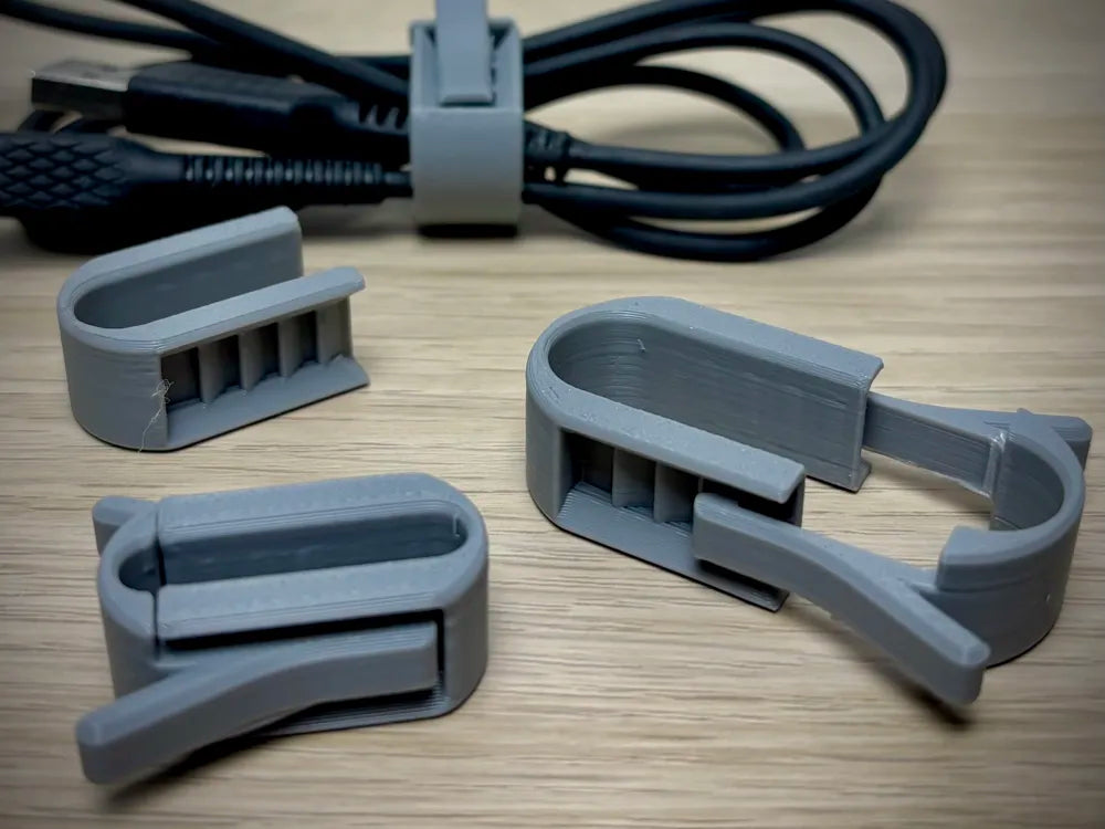 Cable clamps desk cable management clips organiser UK