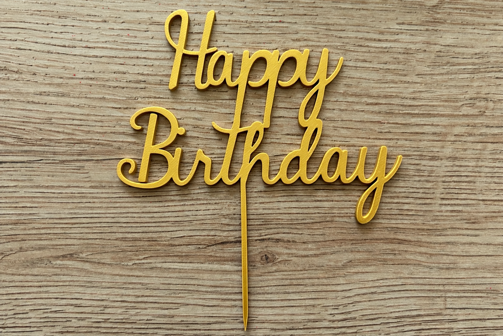 Personalised birthday cake topper custom name decoration UK