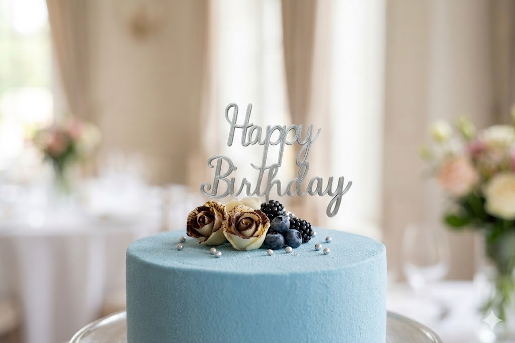 Personalised birthday cake topper custom name decoration UK
