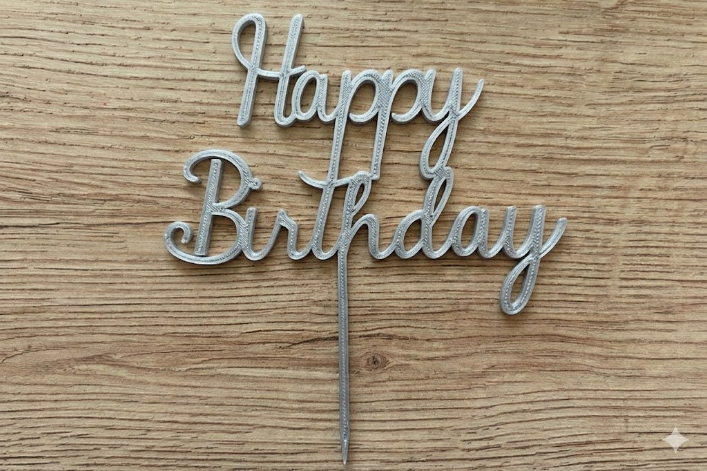 Personalised birthday cake topper custom name decoration UK