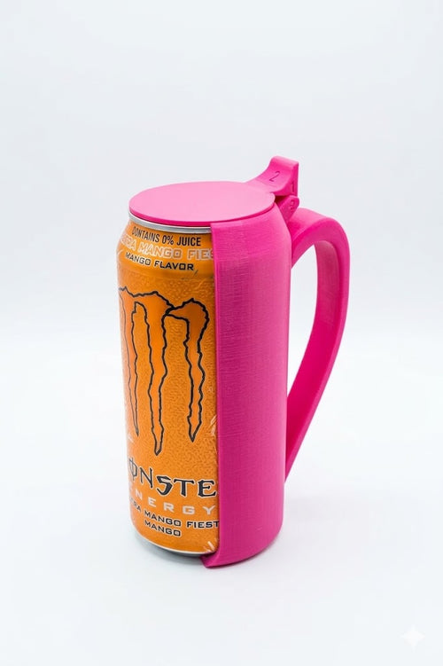 CanMate can holder with lid closed – secure click-lock can cover UK