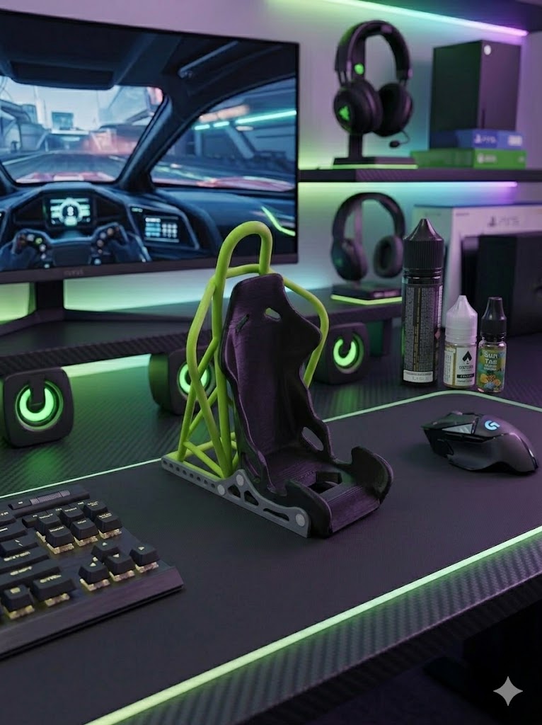 Novelty racing seat phone dock desk accessory gift UK