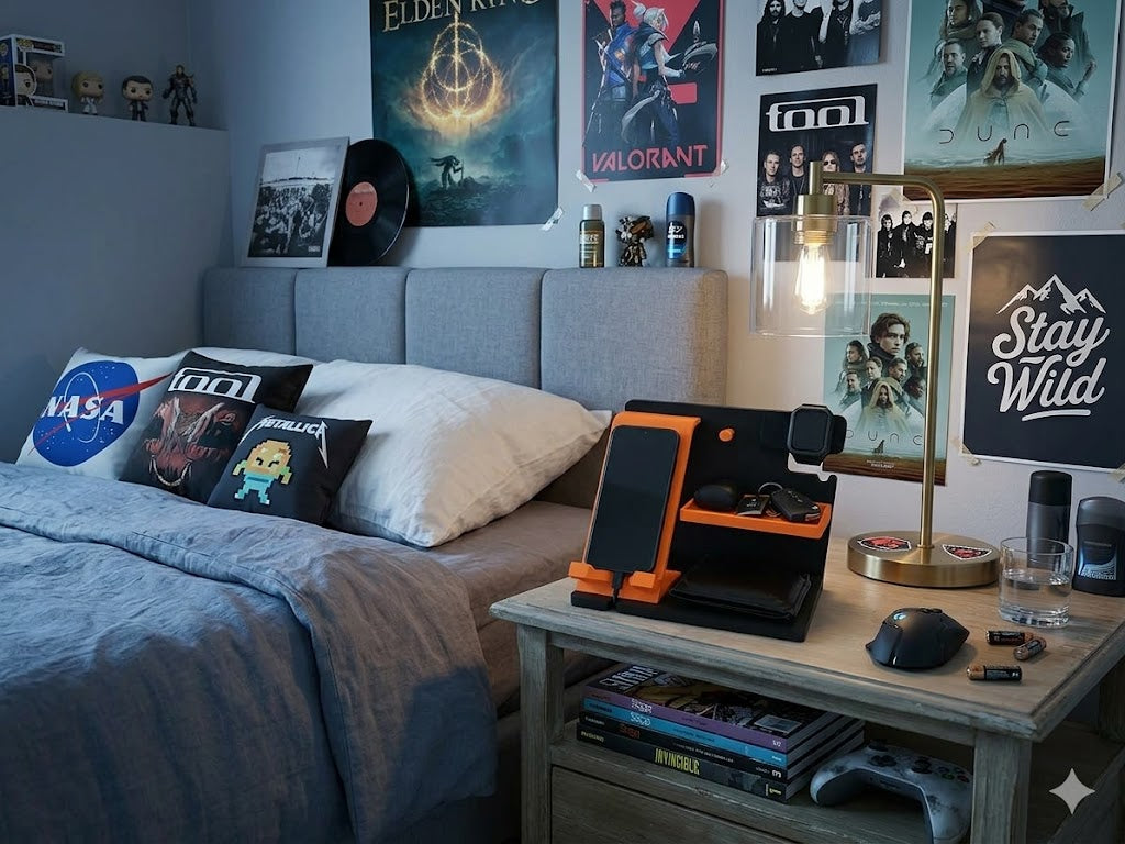 DockBase multi-device charging station – tidy desk cable organiser by 3DESIGN