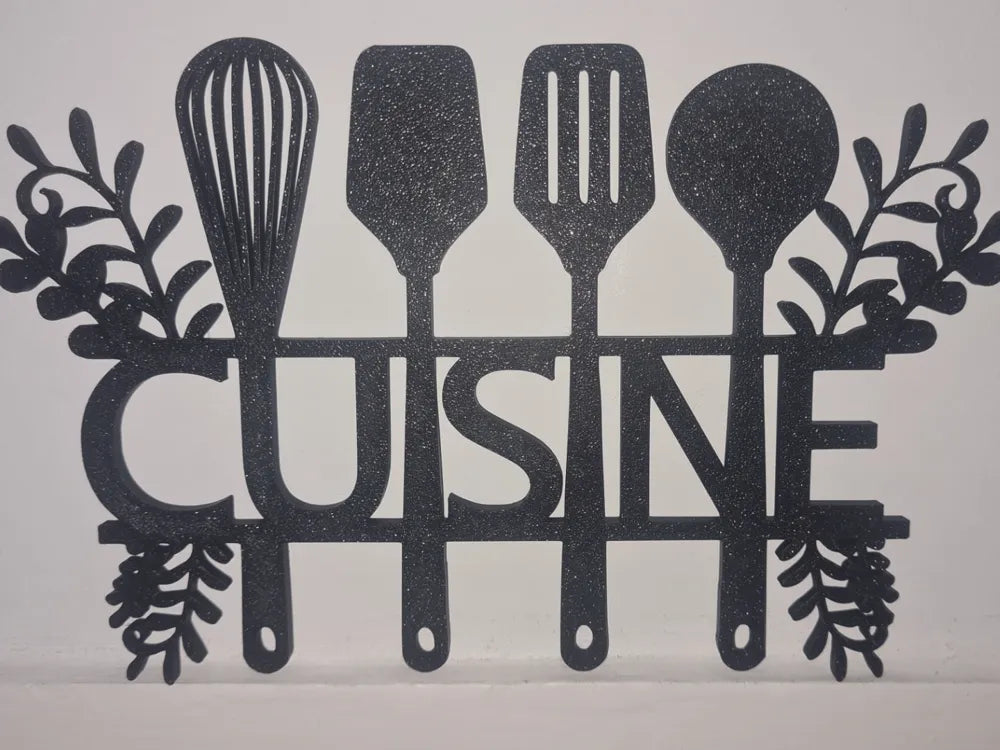 Cuisine garden wall sign – decorative kitchen garden plaque by 3DESIGN