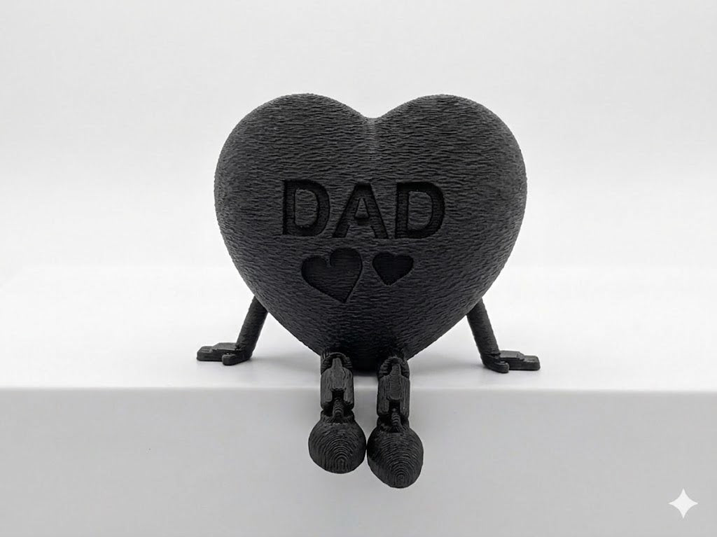Dad Heart Articulated Figurine