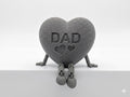 Dad Heart Articulated Figurine