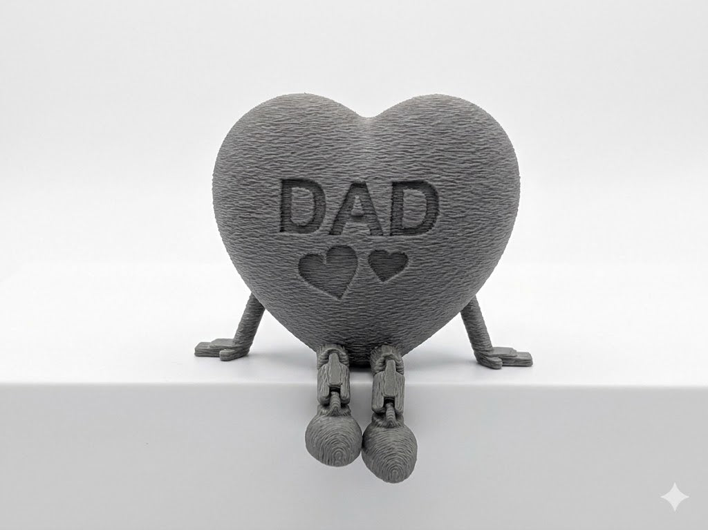 Dad Heart Articulated Figurine