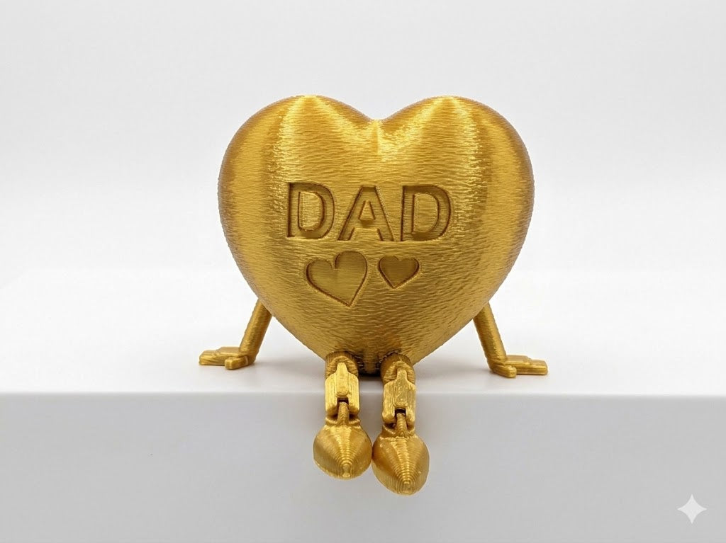 Dad Heart Articulated Figurine