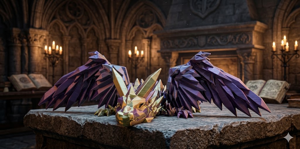 Large articulated dragon figurine close up detail novelty gift UK