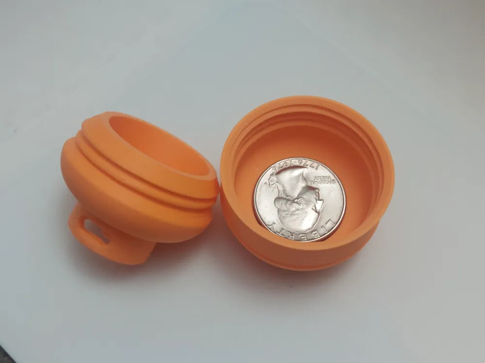 Mini gas canister keyring secret storage compartment UK