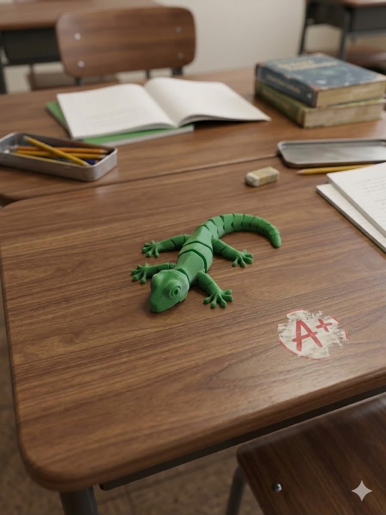 FlexiGecko flexible gecko figure – satisfying fidget toy UK