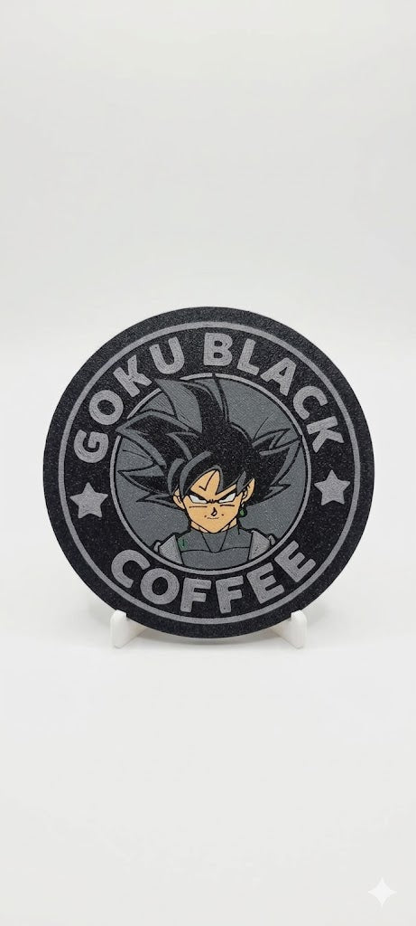Shadow Saiyan anime coaster set desk accessory gift UK