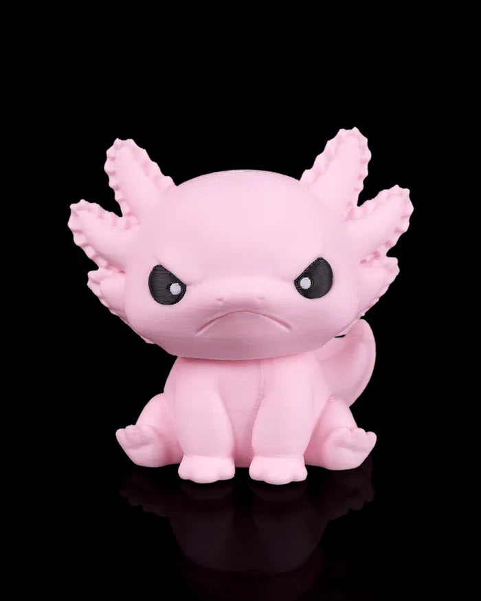 Grumpy axolotl keyring novelty fun gift accessory UK