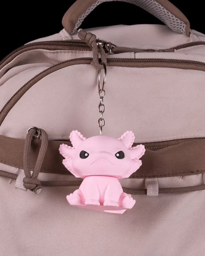 Grouchy axolotl keychain grumpy axolotl keyring gift UK