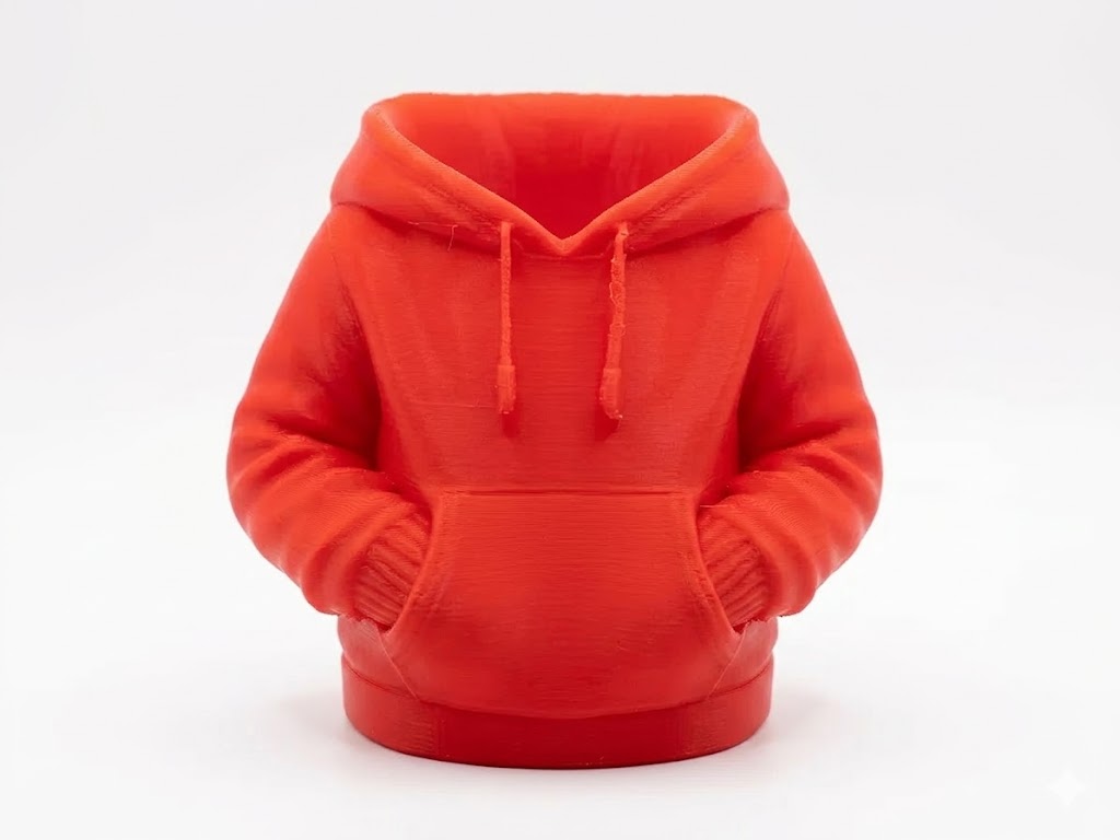 Hoodie Hideout Pot orange hoodie plant pot desk organiser UK