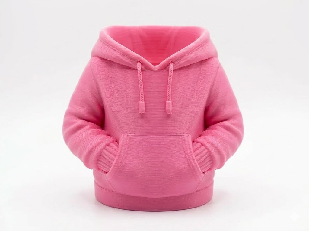 Hoodie Hideout Pot close up detail novelty gift UK