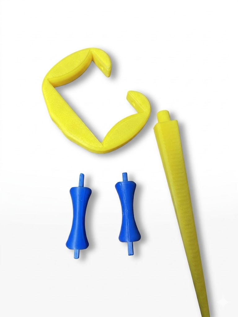 GroundGrip hose pegs holding garden hose flat – lawn hose tidy UK