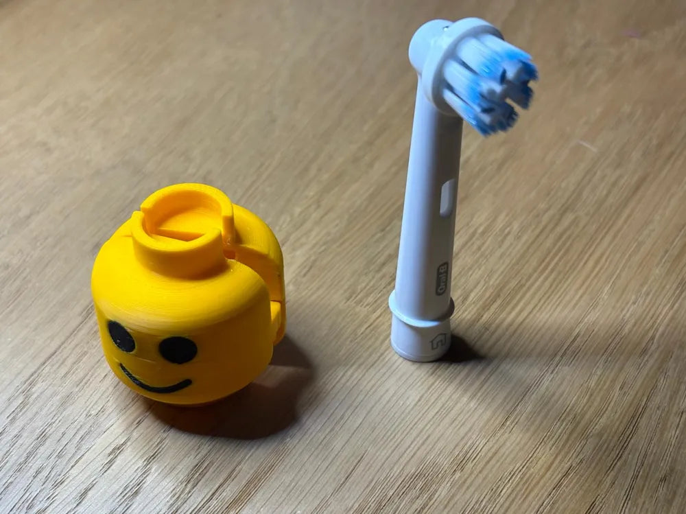 Lego style toothbrush cover – colourful travel toothbrush protector