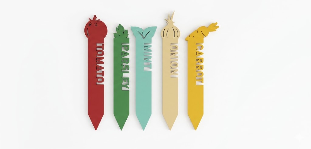 GrowTag Minimal Vegetable Markers (Set of 5)