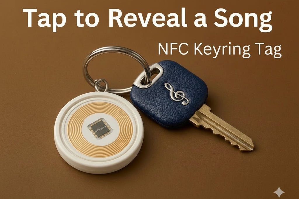 TapTune NFC keyring novelty music gift accessory UK