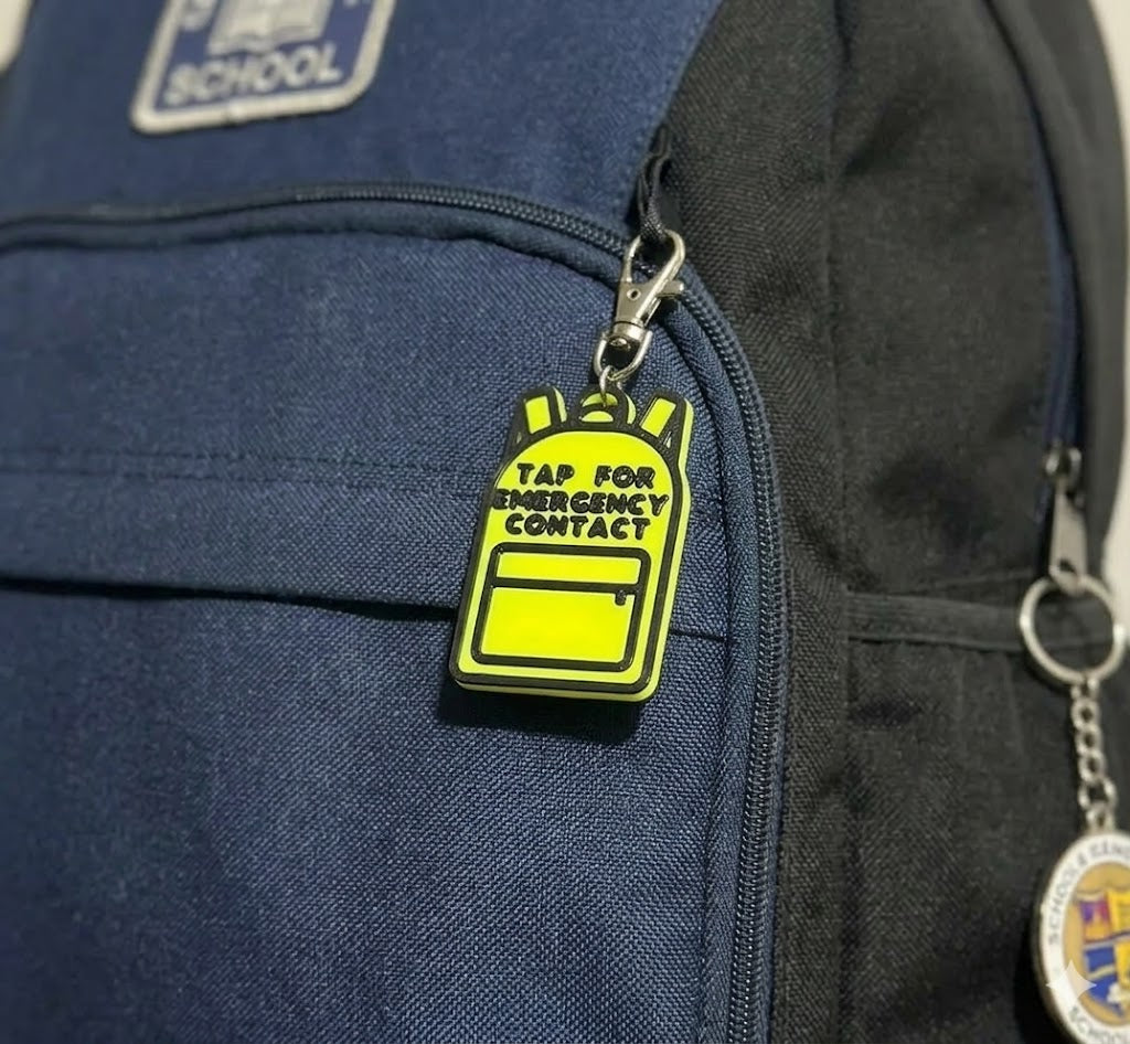 Smart Safety NFC bag tag school bag child safety tag UK