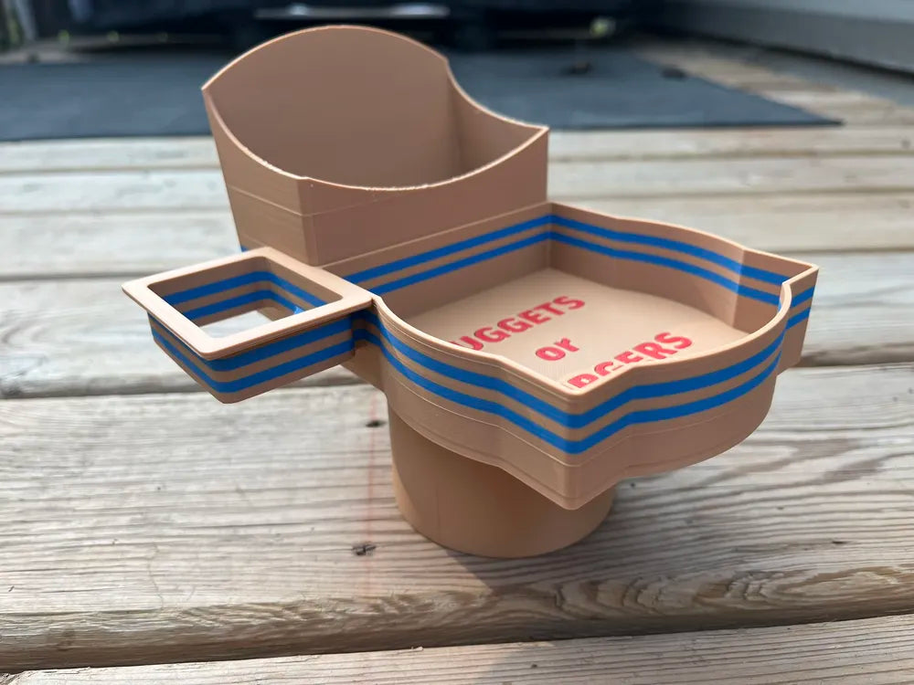 Funny fast food snack tray nuggets or burgers serving holder UK