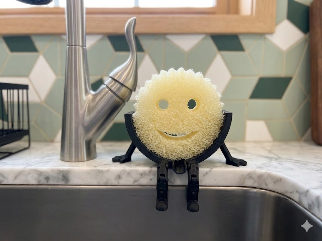 HappyScrub Sink Buddy sponge holder full view kitchen accessory UK