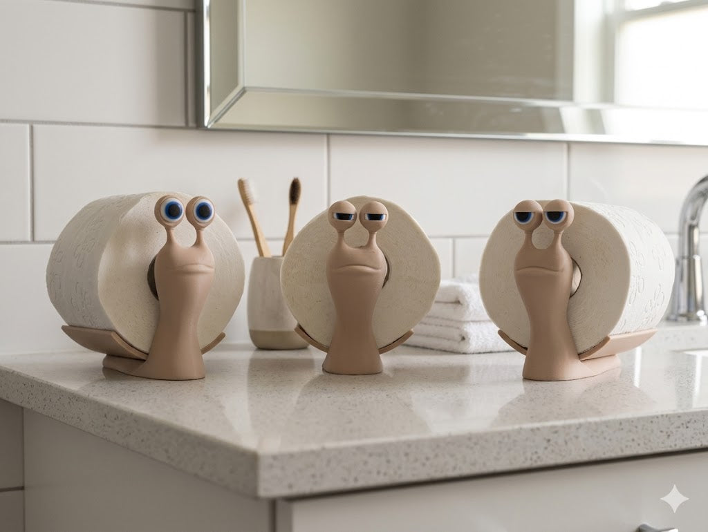 SlugRoll novelty slug toilet paper holder bathroom accessory UK
