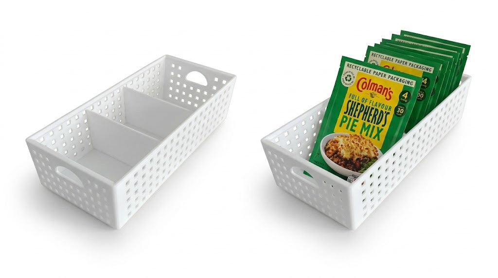SnapStore Duo organiser trays pack of 2 kitchen spice storage UK