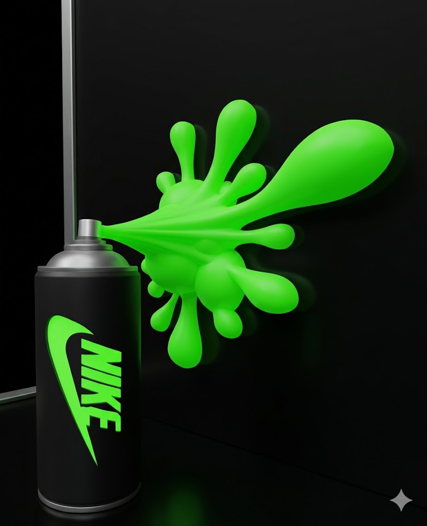 Glow in the dark spray can desk ornament street art gift UK