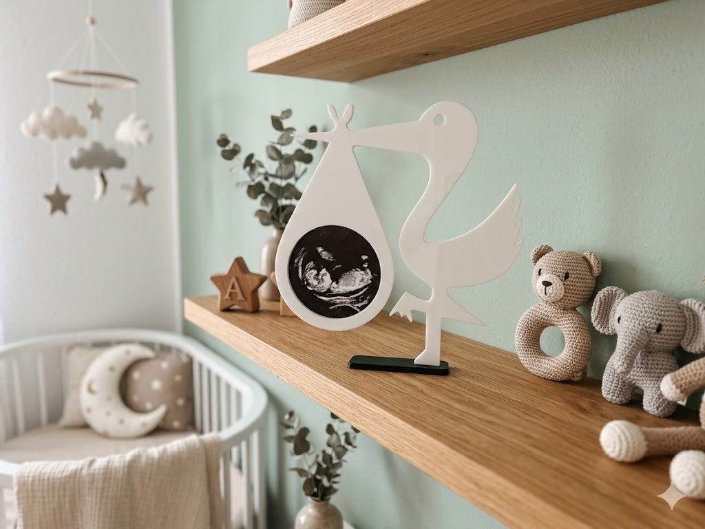 Little Arrival Keepsake stork figurine newborn keepsake gift UK