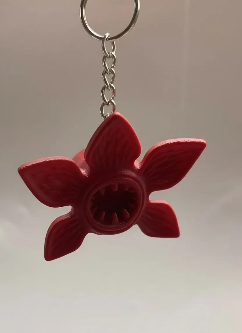 Bloom flower keyring close up detail novelty gift UK