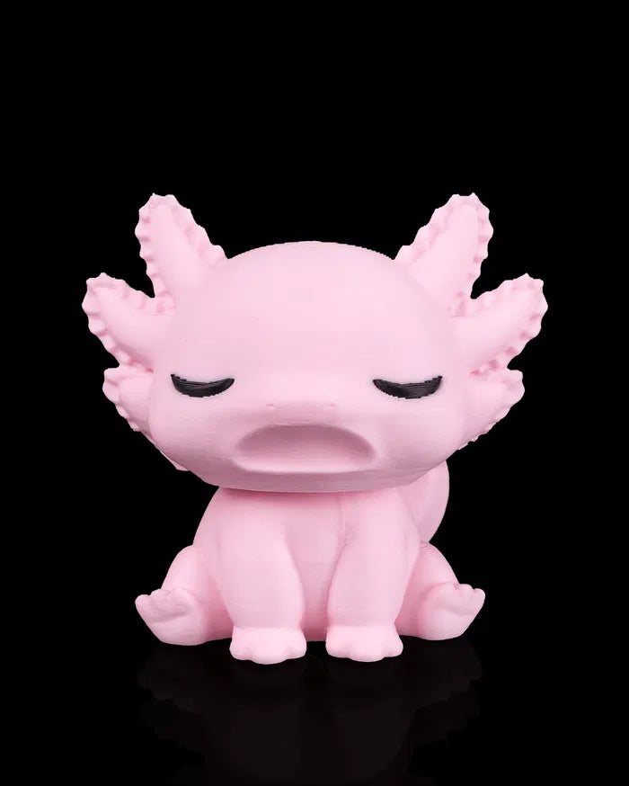 Sleepy axolotl keyring novelty fun gift accessory UK